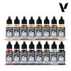 Vallejo 70258 Face & Skin Tones 16x18ml